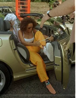 Mel B Spice Girls Pop Group August 1997 Scary Spice getting out off car Mel B Spice Girls Pop Group August 1997 Scary Spice getting out off car