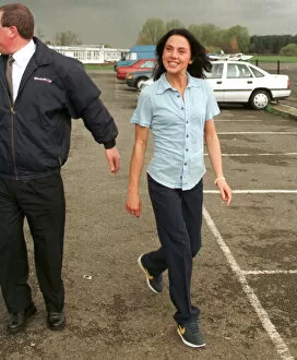 Images Dated 16th April 1998: Mel C Sporty Spice April 1998 walks across the car park as she prepares to leave