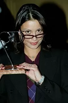 Images Dated 17th February 1998: Melanie Sykes Actress February 98 Female Spectacle Wearer Of The Year