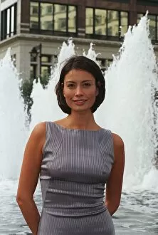 Images Dated 13th October 1998: Melanie Sykes Television Presenter October 1998 launches new Silver Service