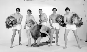 Members of the British Lions rugby union team about to tour New Zealand for test matches Members of the British Lions rugby union team about to tour New Zealand for test matches