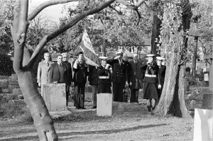 Members of the Grangetown branch of the Royal ritich Legion, at Easton Cemetery Members of the Grangetown branch of the Royal ritich Legion, at Easton Cemetery