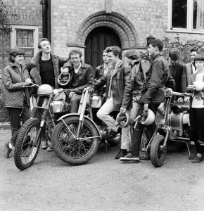 01239 Gallery: Members of the Hatfield Youth Club Dare Devil Riders. The club members meet outside