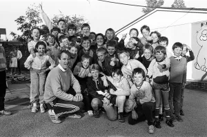 Members of Kirkheaton Youth Club and their leader, Mr Alan Dobson Members of Kirkheaton Youth Club and their leader, Mr Alan Dobson