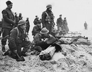 01256 Gallery: Men of the 1st Royal Welsh Fusiliers practise firing their Boys anti-tank rifles