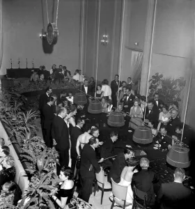Men at the gambling tables in the casino at Marrakech, Morocco December 1952 Men at the gambling tables in the casino at Marrakech, Morocco December 1952