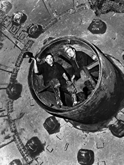 00666 Gallery: The men who made the final push - driver Danny Williams (left) and shift boss Bill Joblin