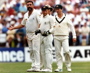 Merv Hughes Australian cricket appeal for another wicket July 1993 Merv Hughes Australian cricket appeal for another wicket July 1993