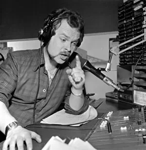 Images Dated 24th April 1976: Metro Radio D J James Whale seen here at work in the studio