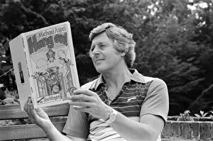 Images Dated 1st September 1982: Michael Aspel pictured at home with his family. September 1982