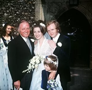 Images Dated 10th July 1971: Michael Attenborough (son of Richard Attenborough) marries Jane Seymour