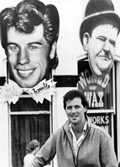 Images Dated 30th August 1979: Michael Barrymore August 1979 - struggling comic standing in front of The Waxworks