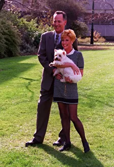 Michael Barrymore TV Presenter/Comedian with wife Cheryland their dog Michael Barrymore TV Presenter/Comedian with wife Cheryland their dog
