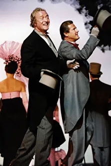 Michael Caine & Roger Moore actors at the London Palladium Michael Caine & Roger Moore actors at the London Palladium