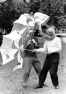 Images Dated 18th September 1991: Michael Fish and Ian McCaskill Television weathermen Dbase