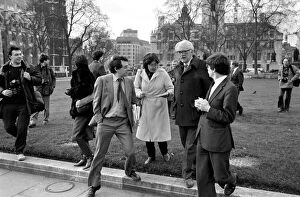 Images Dated 14th February 1983: Michael Foot and Peter Tatchell. February 1983 83-0834-008 Local Caption planman