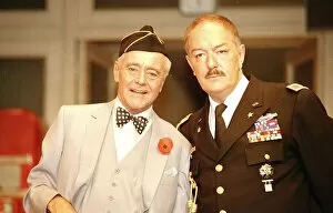 Images Dated 23rd August 1989: Michael Gambon and Jack Lemmon acting in Donald Freeds play Veterans Day