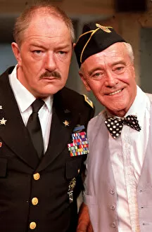 Images Dated 23rd August 1989: Michael Gambon and Jack Lemmon acting in Donald Freeds play Veterans Day