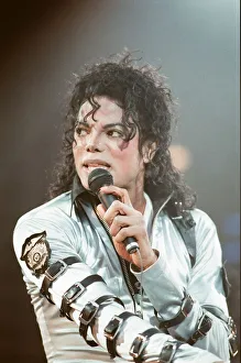 Michael Jackson in concert at Wembley. 15th July 1988 Michael Jackson in concert at Wembley. 15th July 1988