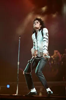 Michael Jackson in concert at Wembley. 22nd July 1988 Michael Jackson in concert at Wembley. 22nd July 1988