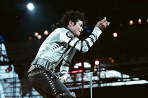 Michael Jackson seen here in concert at Roundhay Park. 29th July 1988 Michael Jackson seen here in concert at Roundhay Park. 29th July 1988