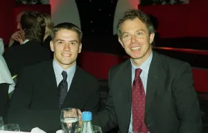 Michael Owen and Tony Blair May 1999 at the Mirror Pride of Britain Awards at Michael Owen and Tony Blair May 1999 at the Mirror Pride of Britain Awards at