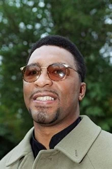 Images Dated 6th November 1997: Michael Watson (boxer) is walking again six years after he was crippled by a boxing match