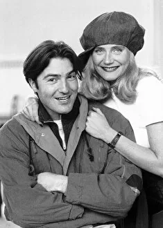 Michelle Collins Actress With Actor Nick Berry At The Rehearsals Of The TV Programme