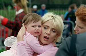 Michelle Collins Actress April 98 Eastenders actress with her daughter Maia taking Michelle Collins Actress April 98 Eastenders actress with her daughter Maia taking