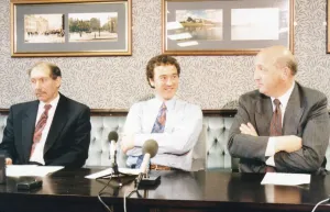 Middlesbrough chairman Steve Gibson, director George Cook (right Middlesbrough chairman Steve Gibson, director George Cook (right