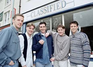 Middlesbrough FC football player Jamie Pollock (2nd right Middlesbrough FC football player Jamie Pollock (2nd right