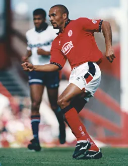 Middlesbrough player Curtis Fleming seen here in action against Bolton Wanderers 27th Middlesbrough player Curtis Fleming seen here in action against Bolton Wanderers 27th