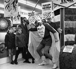 The mighty price slasher at the Co-op department store, Old Hall Street, Hanley 1971 The mighty price slasher at the Co-op department store, Old Hall Street, Hanley 1971