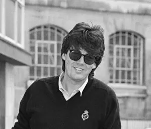 Images Dated 25th June 1988: Mike Read, BBC Radio Disc Jockey, seen here on crutches