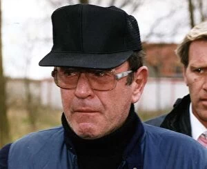 Images Dated 27th March 1990: Mike Reid Actor Breaks Down While Meeting The Press Outside His Home To Talk About