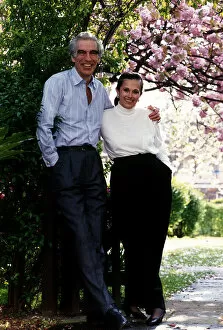 Images Dated 12th September 1990: Mike Scott TV Presenter with his wife A©Mirrorpix