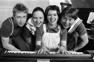 Mikron members pictured during rehearsals at Marsden Mechanics Institute (from left) Mikron members pictured during rehearsals at Marsden Mechanics Institute (from left)