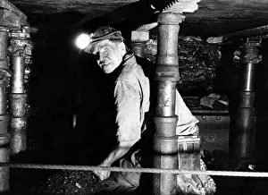 Miners at the coal face at Newstead in Nottinghamshire. October 1972 Miners at the coal face at Newstead in Nottinghamshire. October 1972