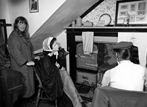 A miners kitchen, complete with cast iron range, clip rugs and Victorian chairs A miners kitchen, complete with cast iron range, clip rugs and Victorian chairs