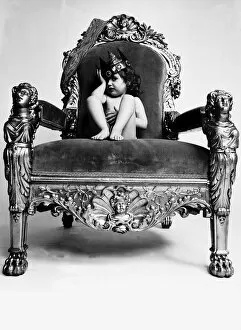 Images Dated 29th November 1972: Mini Miss world competition 1972. Tamsina from Ilford, Essex sitting on chair