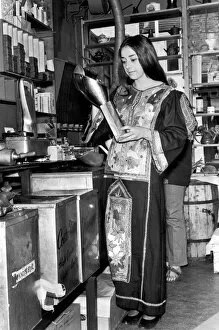 Images Dated 4th October 1970: Minnie King, manageress of a Health food shop in Hampstead