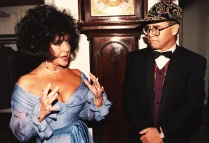 00001 Prints: Liz Taylor and Elton John Print, November 1991