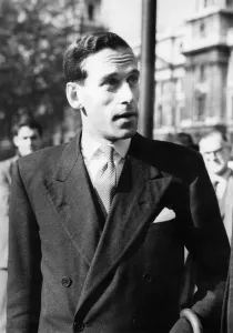 00001 Prints: Black and white print of a man in a suit