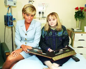 00002 Prints: Print of Diana, Princess of Wales visiting the Royal Brompton Hospital