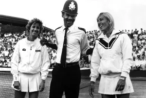 00003 Prints: Chris Evert Lloyd and Martina Navratilova Tennis Print