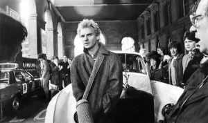 Print of Sting at Newcastle Central Station in 1980