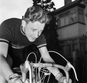 00008 Prints: 1956 Olympics Cyclist Training Print