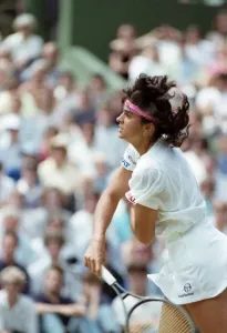 00012 Prints: Wimbledon Tennis Print: Jennifer Capriati in Action, July 1991