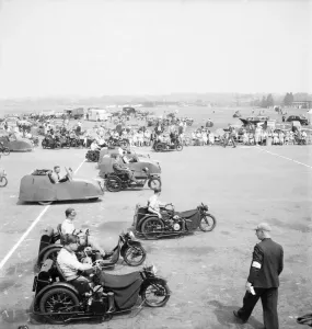 00013 Prints: Print of Invalid Tricycle Association rally at Hendon in July 1952