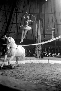 00015 Prints: Bertram Mills Circus Print, Luton 1950